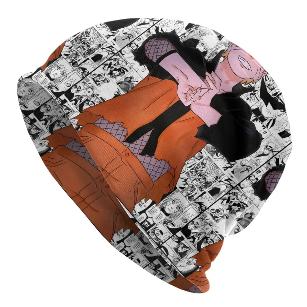 Unisex Chemo Beanie Skullies Narutos Anime Uzumaki Cartoon Outfit Fall Winter Warm Bonnet Knitting Hats - Colouronova