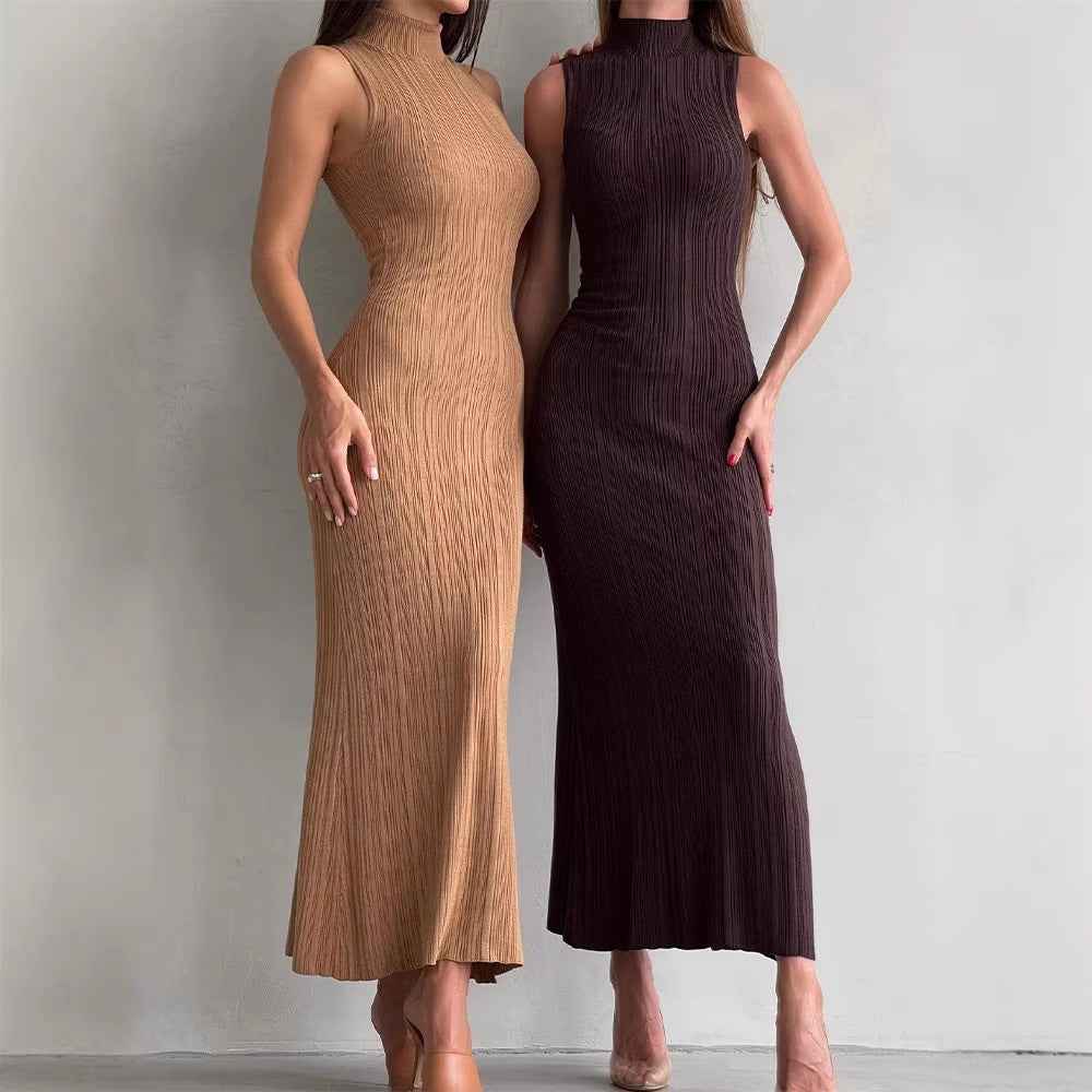 Womens Ribbed Knit Pencil Dress