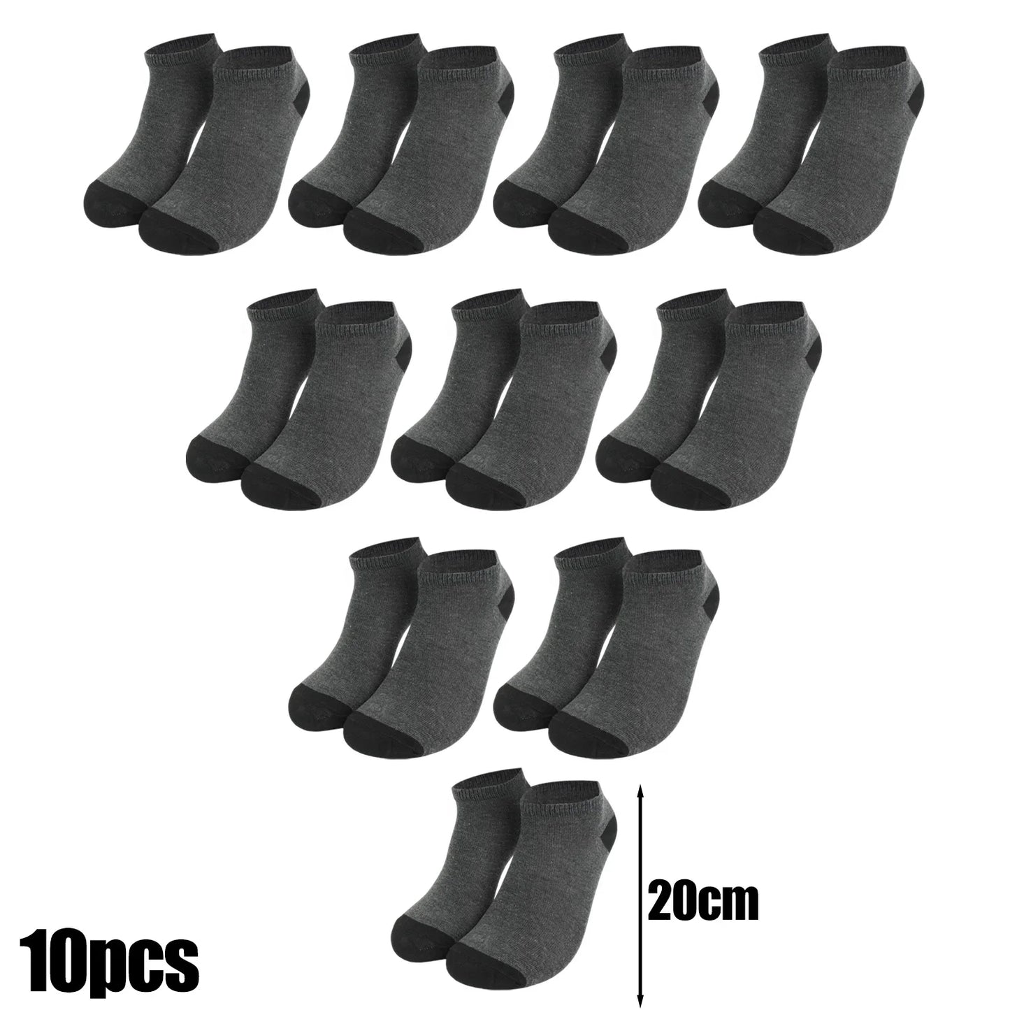 1-10Pairs Breathable Mens Socks Summer Comfort Socks Lightweight Soft Fashion Color Block Low Cut Daily Wear Ankle Fashion Socks - Colouronova