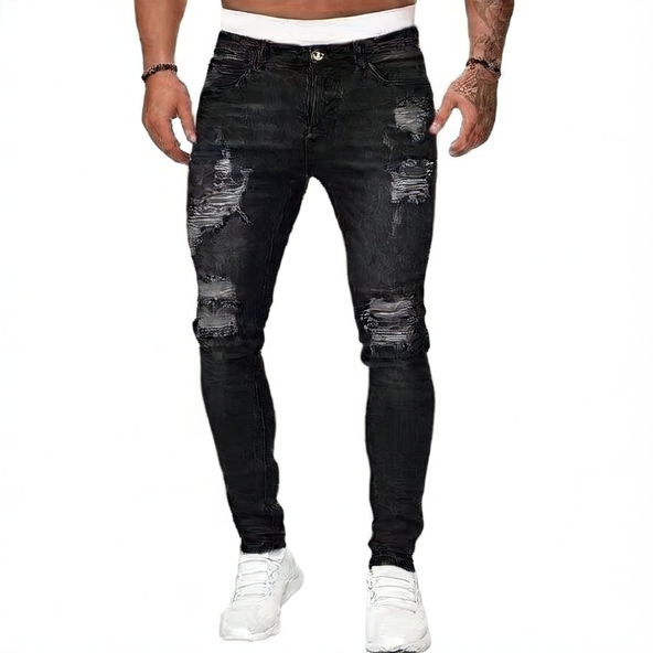 Mens Denim Trousers Colouronova