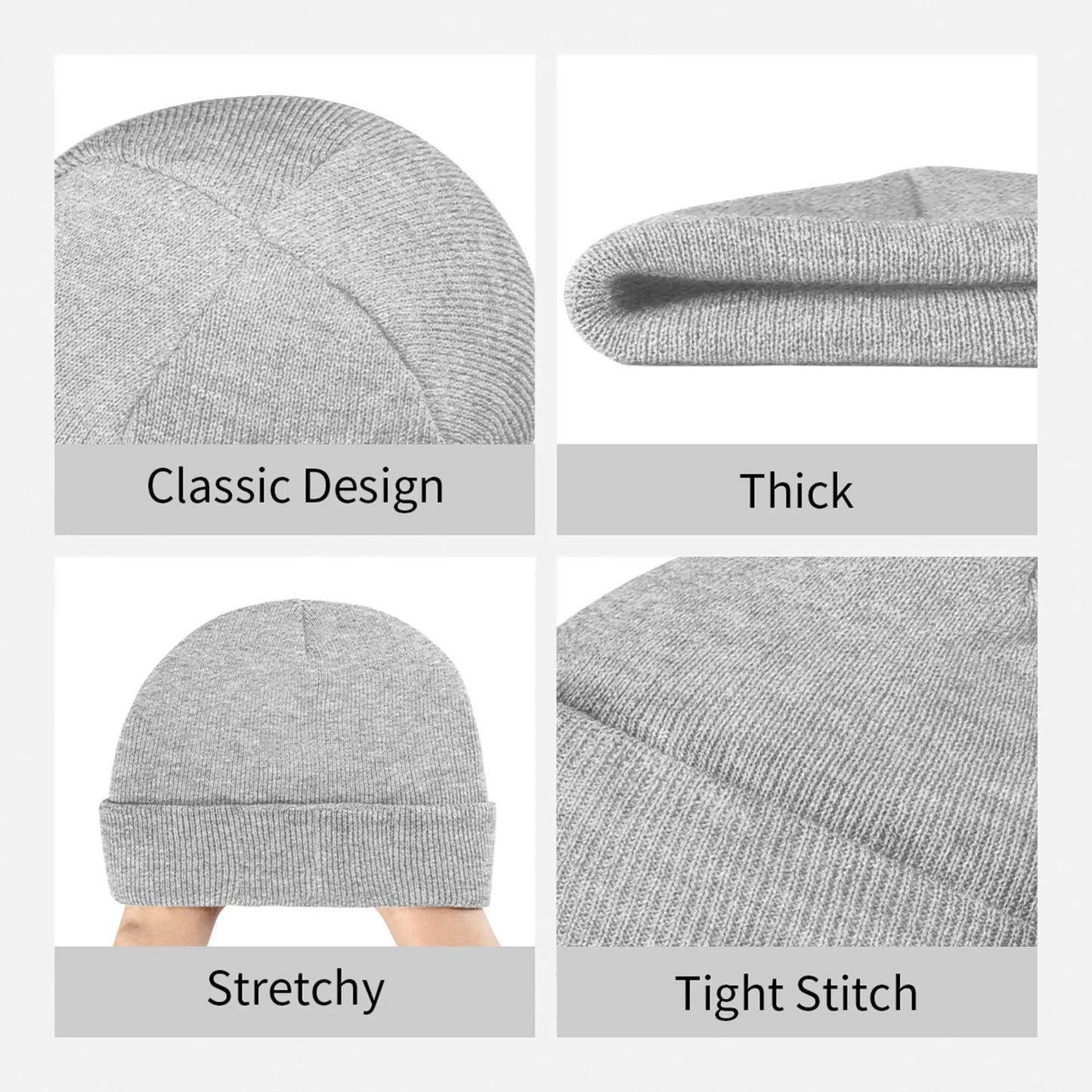 K-on logo Knitted Caps Women's Men's Skullies Beanies Autumn Winter Hats Acrylic  Warm Melon Cap - Colouronova