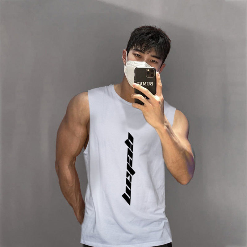 Running training waistcoat loose sports T-shirt quick-drying top Colouronova