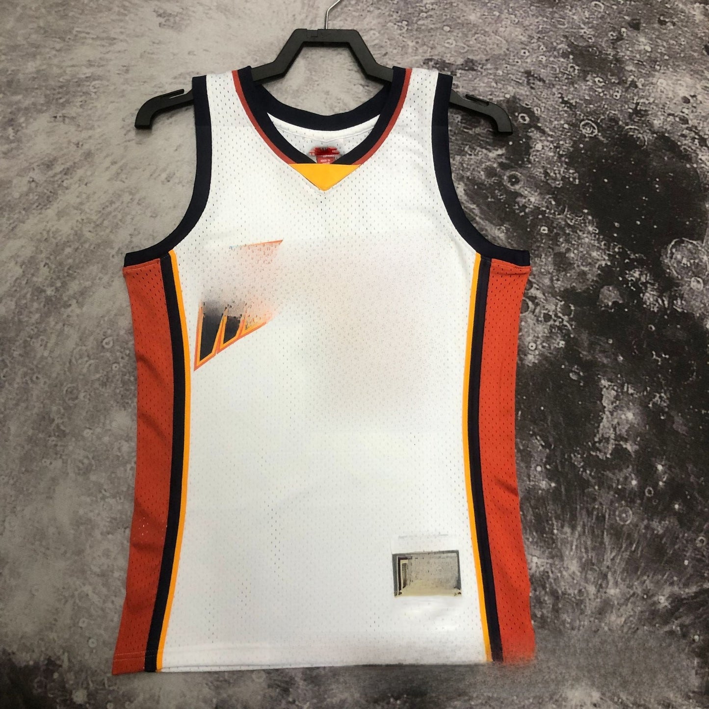 Retro Basketball Jersey Warriors Edition Colouronova