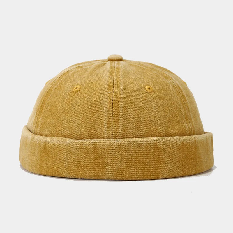 Breathable Cotton Skull Cap - Lightweight Unisex Retro Hat for Men & Women | Hip Hop Dance Beanie Casual Washed Vintage - Colouronova