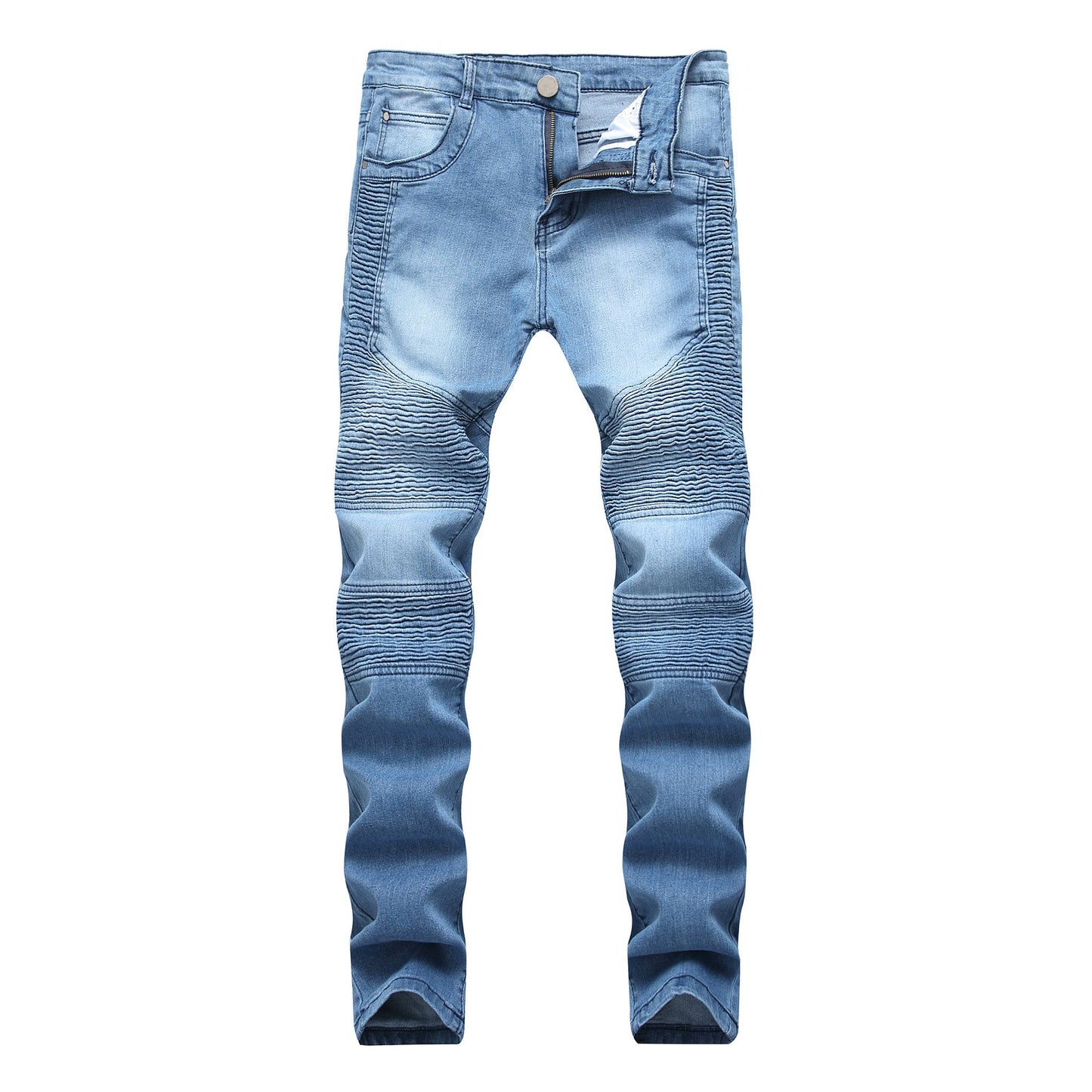 Men's Slim-fit Stretch Ripped Jeans Colouronova