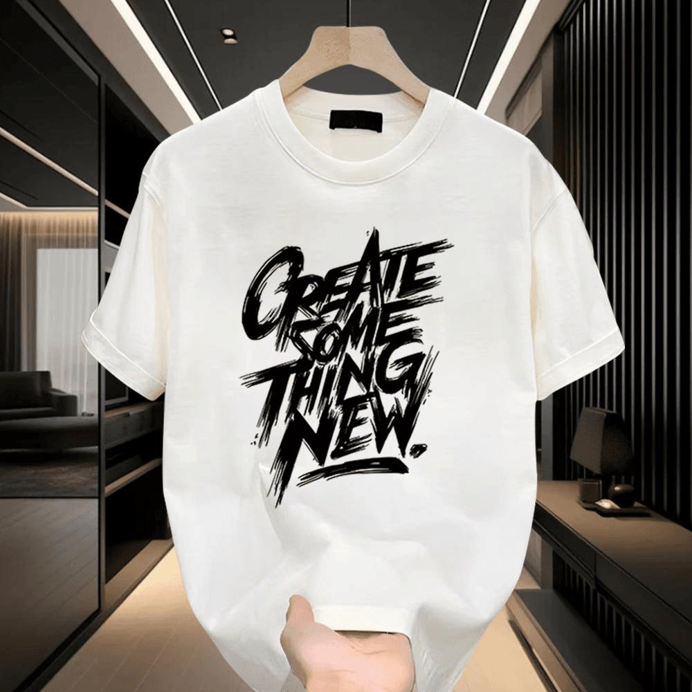 Men's Cotton T-Shirt Summer Short Sleeve Casual Top Colouronova