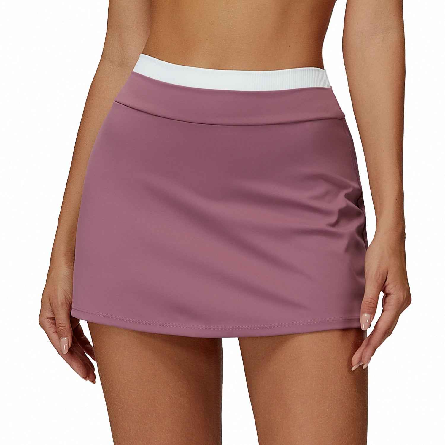 High Waist Two-Layer Sports Skirt