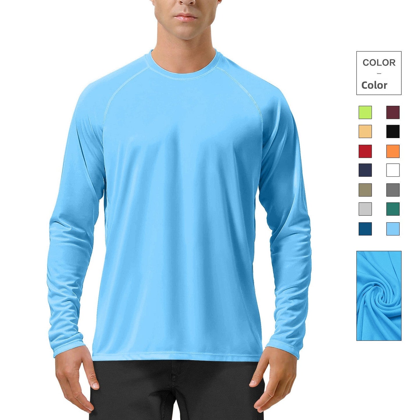 Sun-protective long-sleeved stretch garment Colouronova