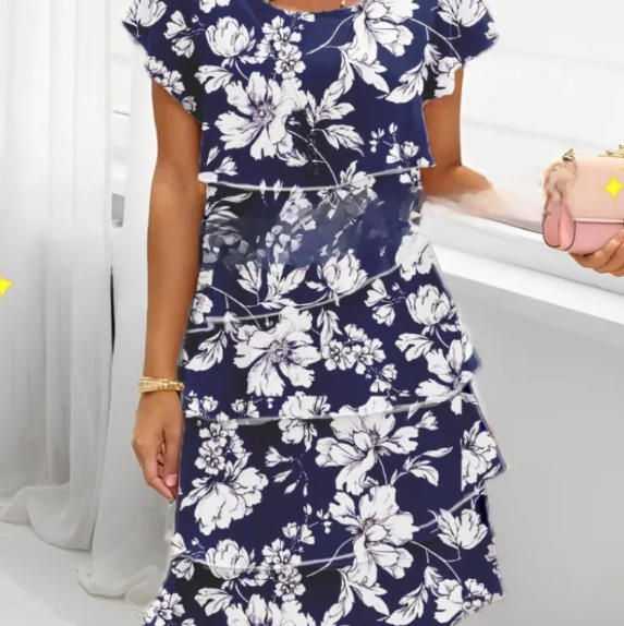 Chiffon dress Colouronova