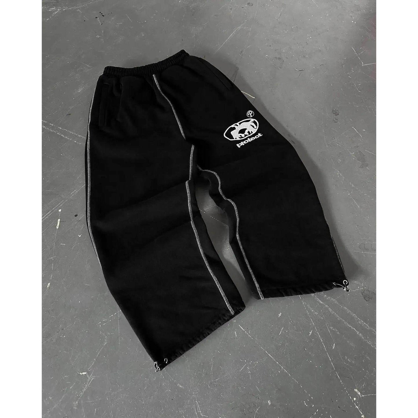 Letter Embroidered Sweatpants Colouronova