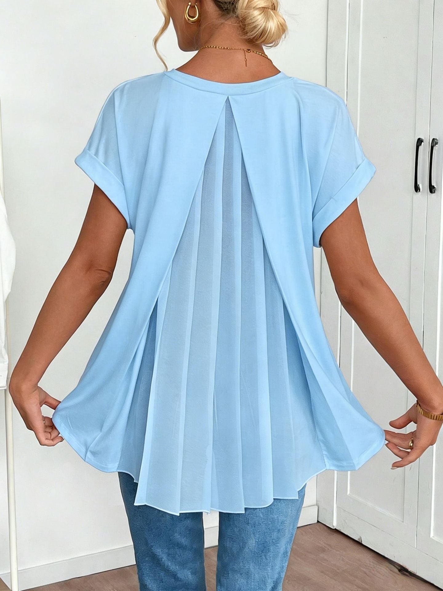 Women's V-Neck Knitted Top Colouronova