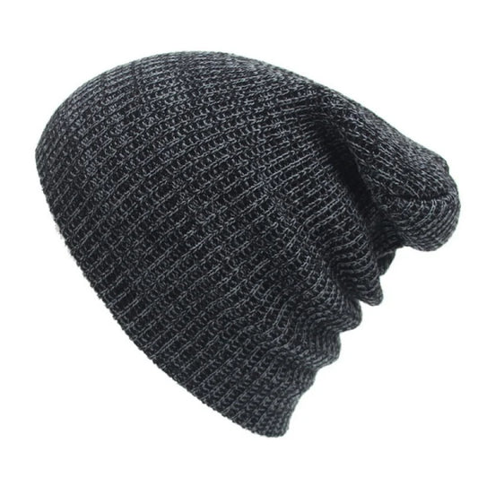Winter Casual Cotton Knit Hat Men Baggy Beanie Hat Crochet Outdoor Ski Cap Street Dance Mask Skullies Toucas Gorros - Colouronova