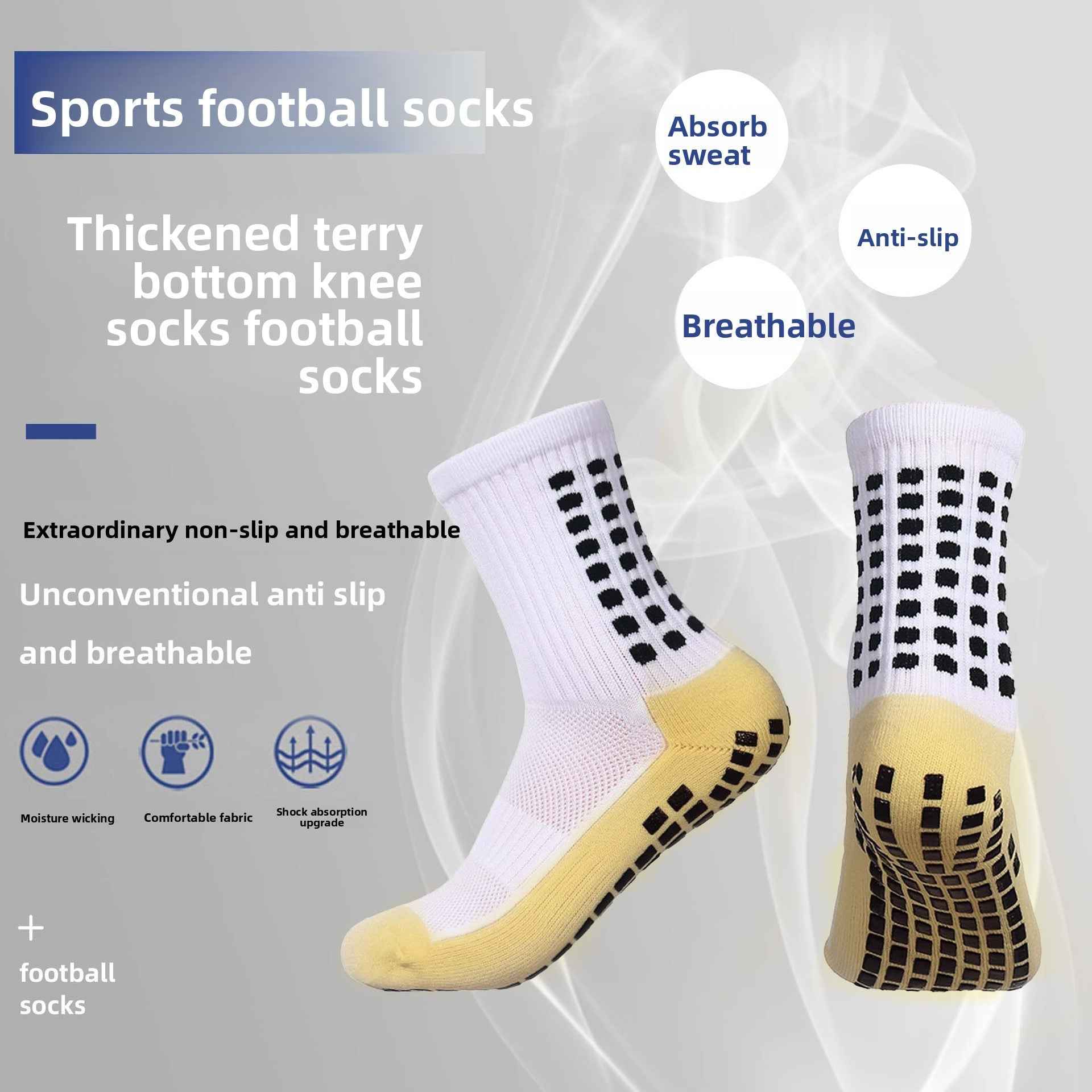 Professional Anti-Slip Football Socks