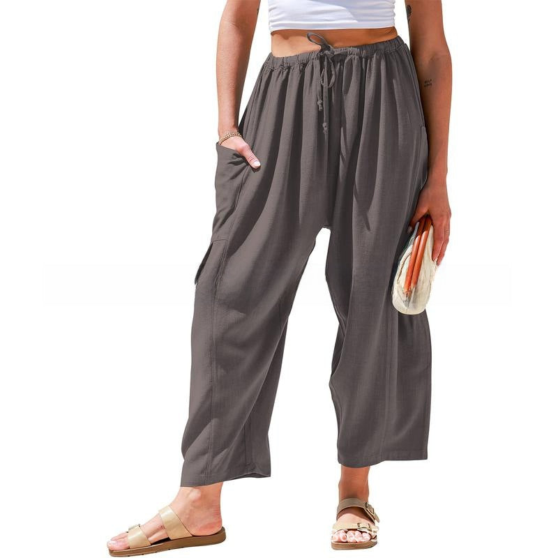 Linen Wide-Leg Pants Colouronova