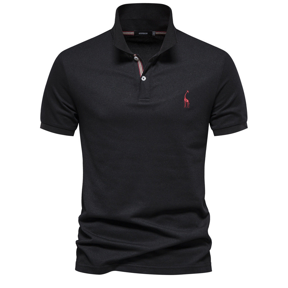 Men's Cotton Embroidered Polo Shirt Colouronova