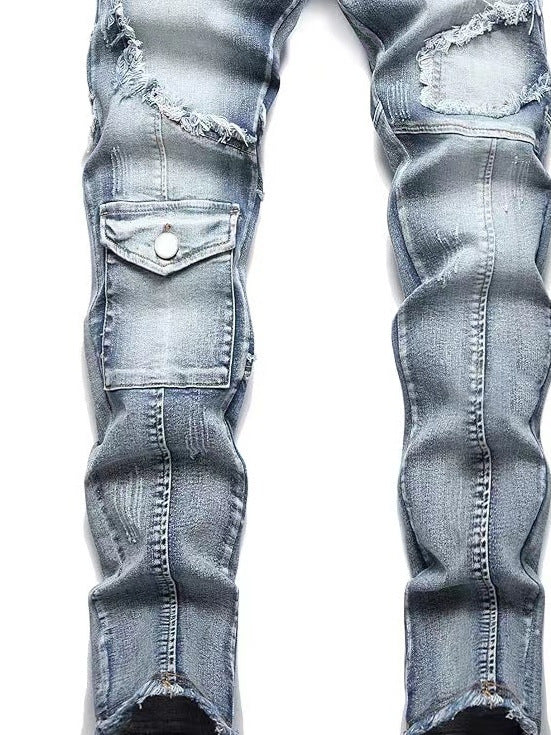 Mens Denim Trousers Colouronova