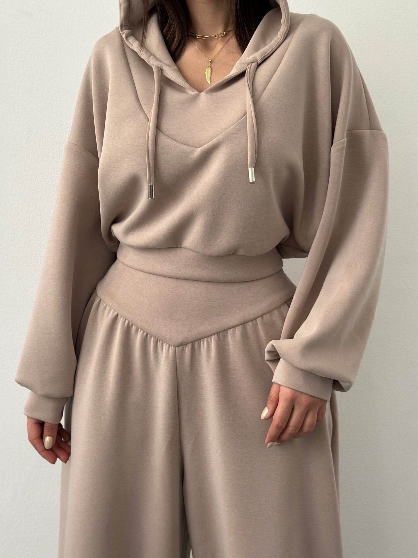 Women's Casual Hooded Tracksuit Set Colouronova