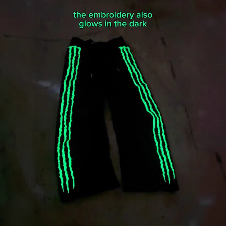 Hip-hop Streetwear Loose Pants with Paw Design Colouronova