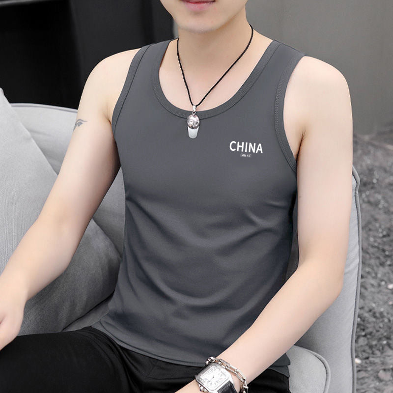Mens Slim Fit Sports Vest Colouronova