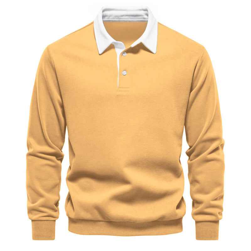 Long-sleeved Polo-neck t-shirt