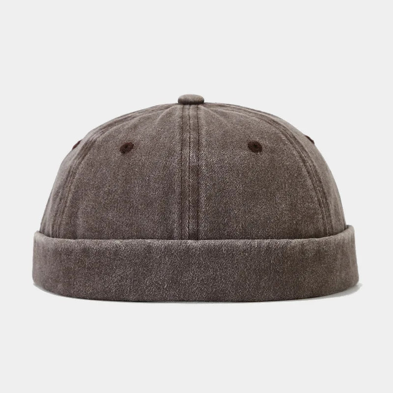 Breathable Cotton Skull Cap - Lightweight Unisex Retro Hat for Men & Women | Hip Hop Dance Beanie Casual Washed Vintage - Colouronova