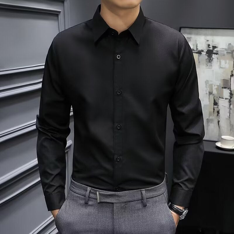 Men's long-sleeved formal dress shirt Colouronova
