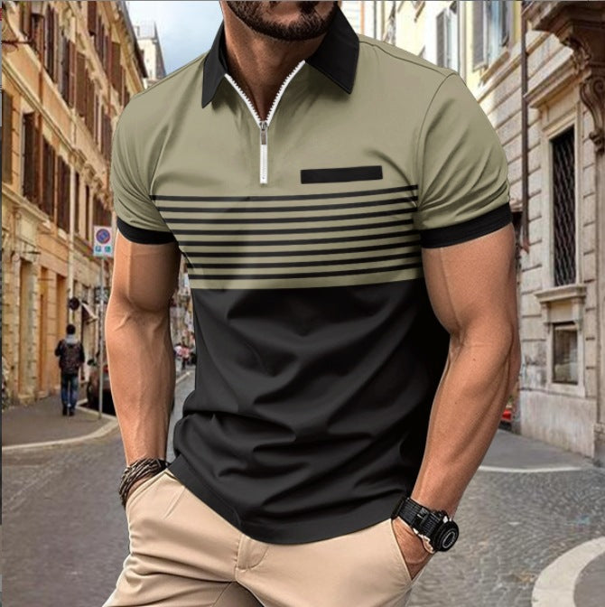 Men's Striped Polo Shirt Colouronova
