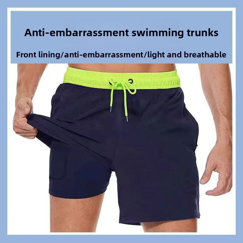 Men's swim trunks in solid color Colouronova