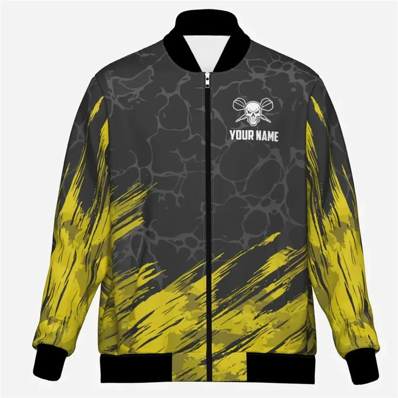 Fashion Darts Graphic Jacket Custom Name Team Name Personalization 3D Printed Coat Trend Casual Oversized Sweatshirt Jackets Colouronova