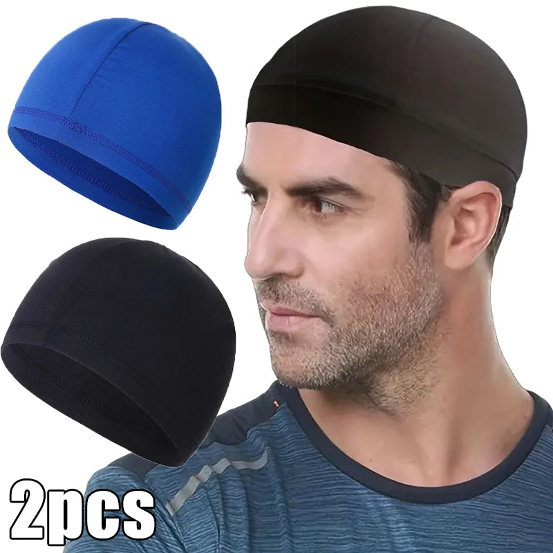 1/3pcs Motorcycle Helmet Inner Cap Hat Quick Dry Breathable Hat Racing Cap Under Helmet Beanie Cap Motocross Motor Helmet Hat - Colouronova