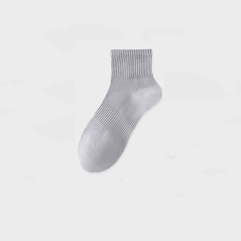 Breathable solid-colored cotton stockings