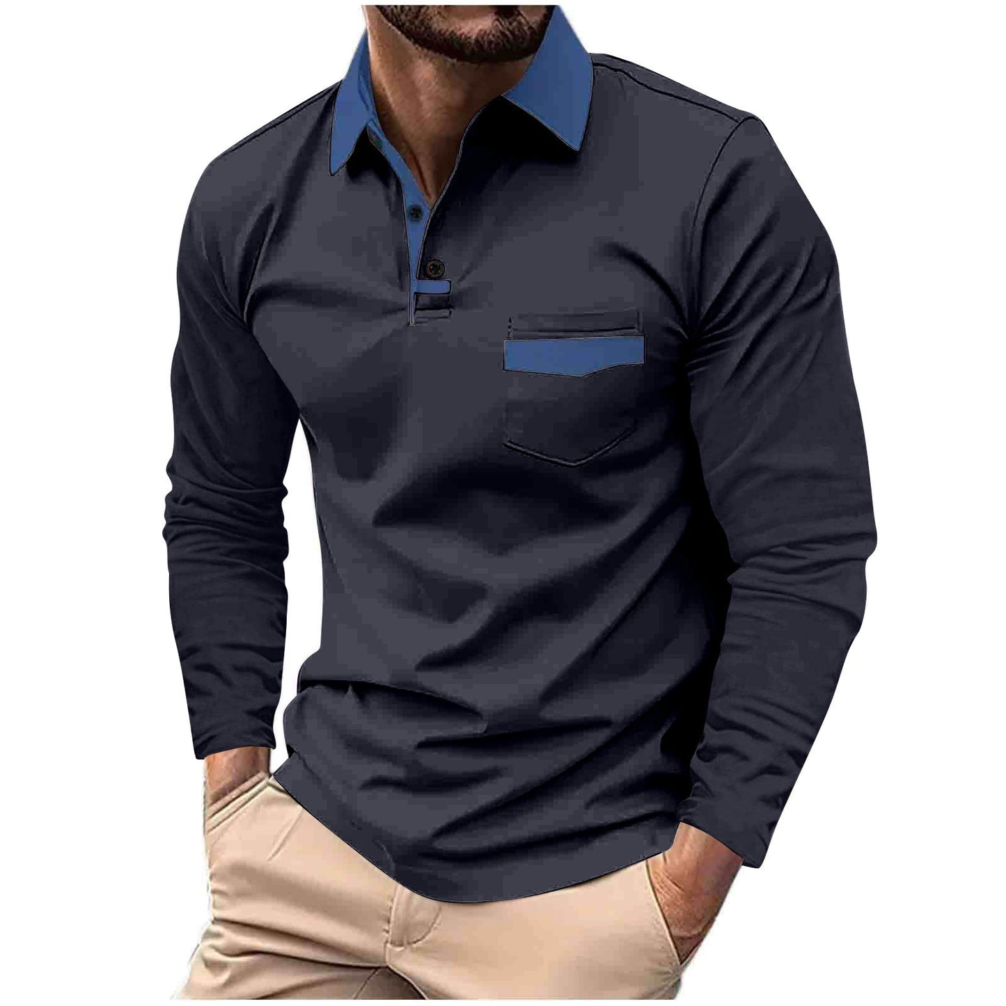 Long-sleeve polo shirt Colouronova