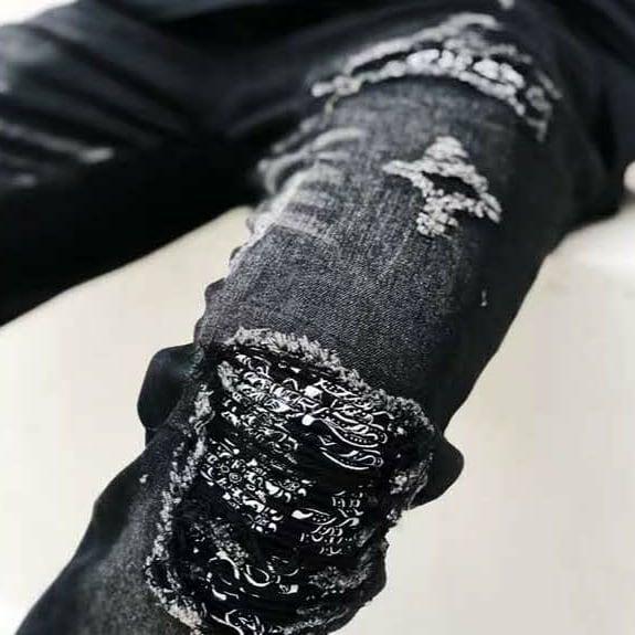 Mens Denim Trousers Colouronova