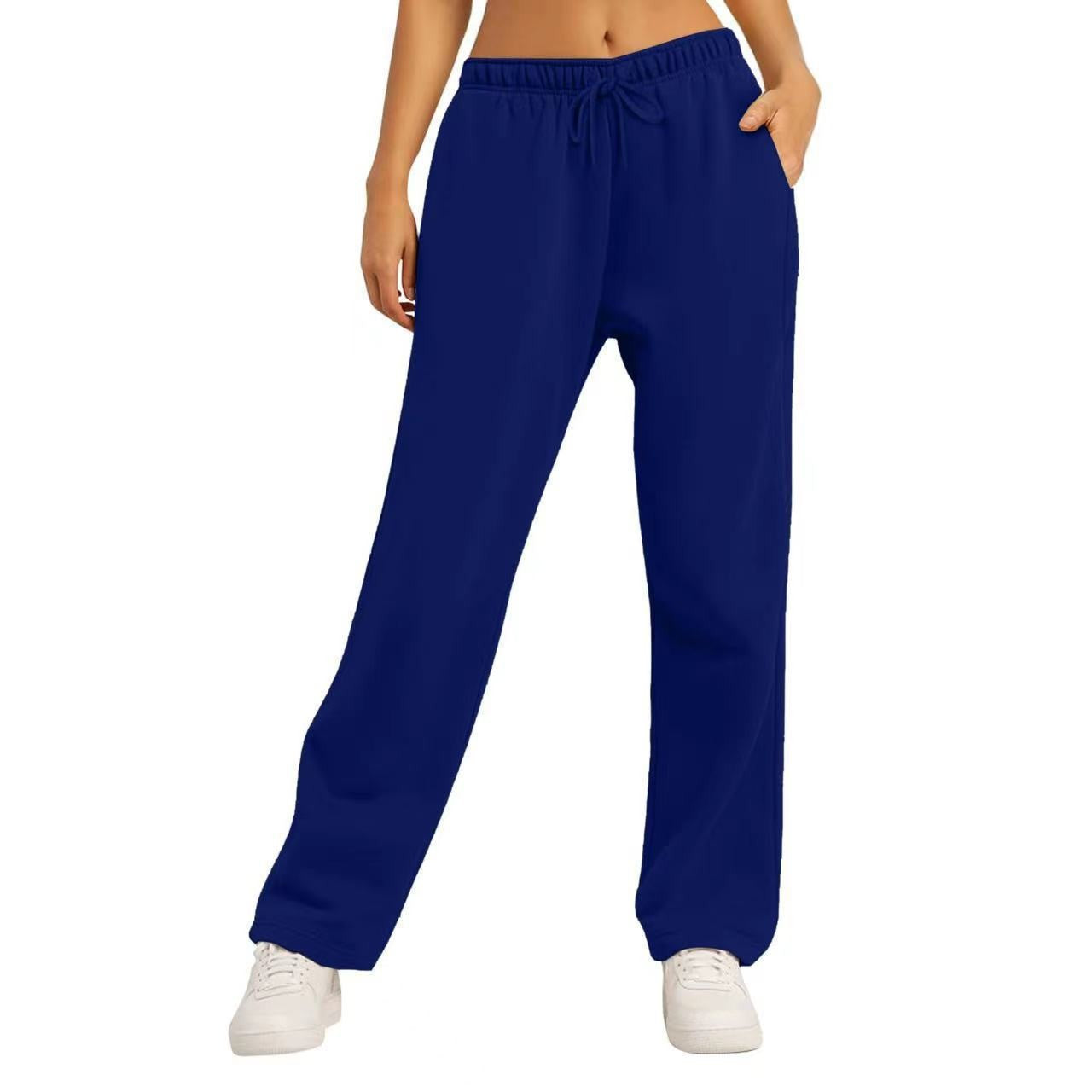 Letter Print Elastic Waist Sweatpants Colouronova