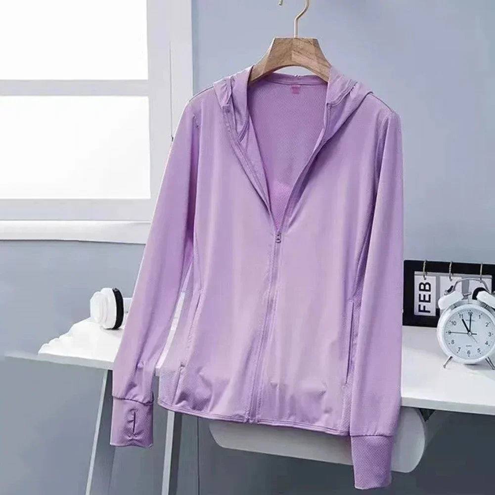 Sun Protection Jacket For Women And Men Jacket UPF50+ Ice Silk Skin Coat For Walking Travel And Fishing Outdoor Sports Clothing - Colouronova