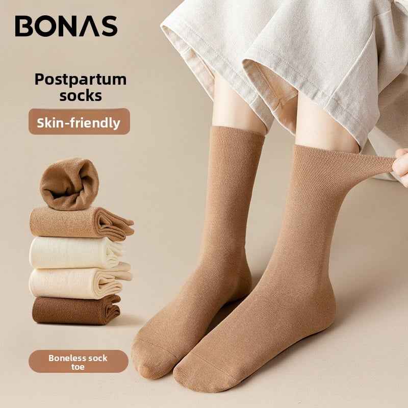 mid-calf length socks casual cotton socks