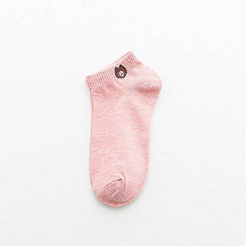 Boat socks bear ankle socks