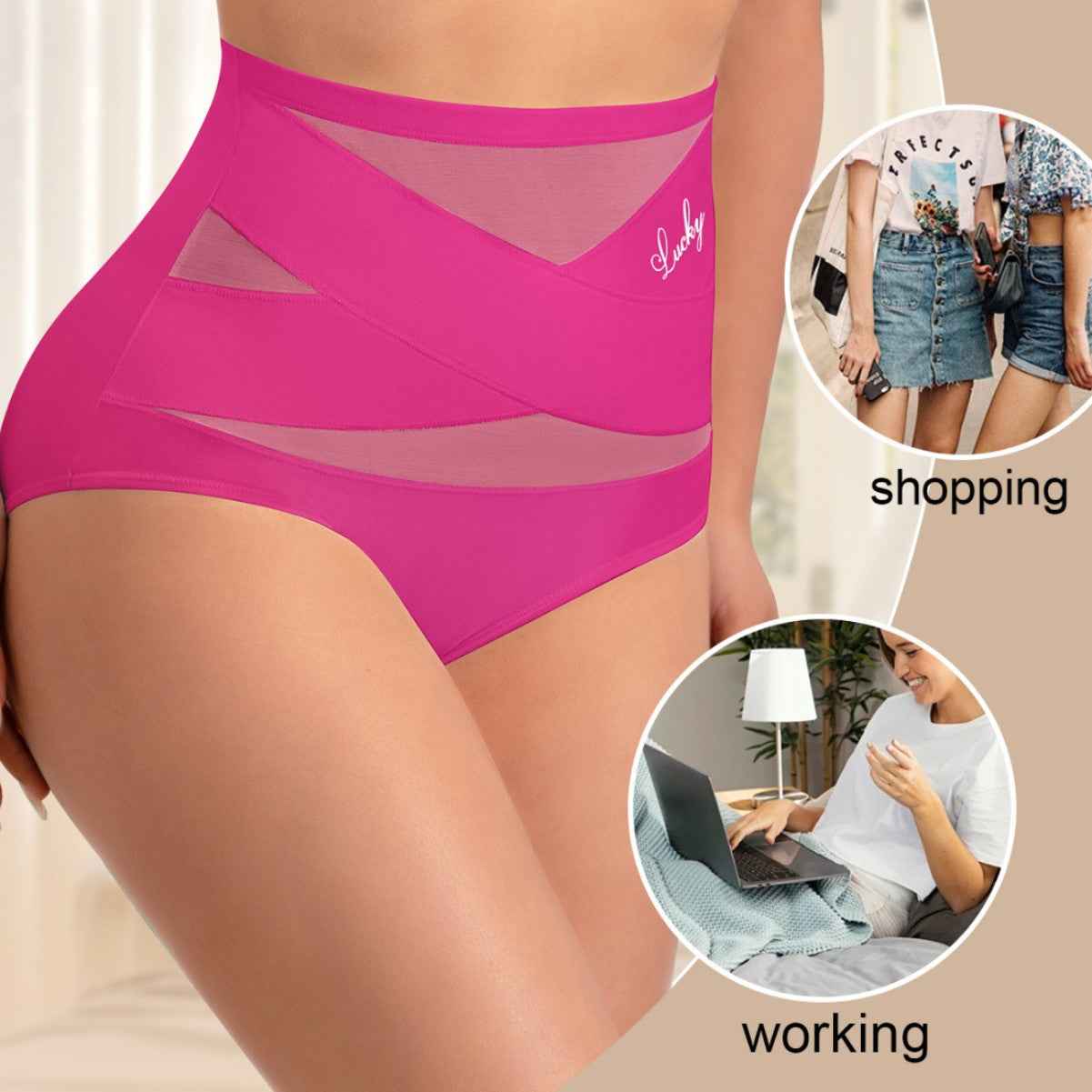 High Waist Seamless Women's Underwear