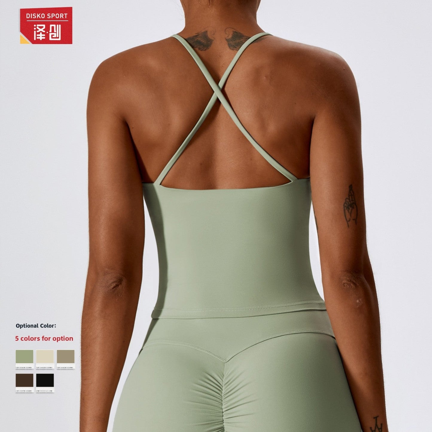 Womens Breathable Sports Yoga Vest Colouronova