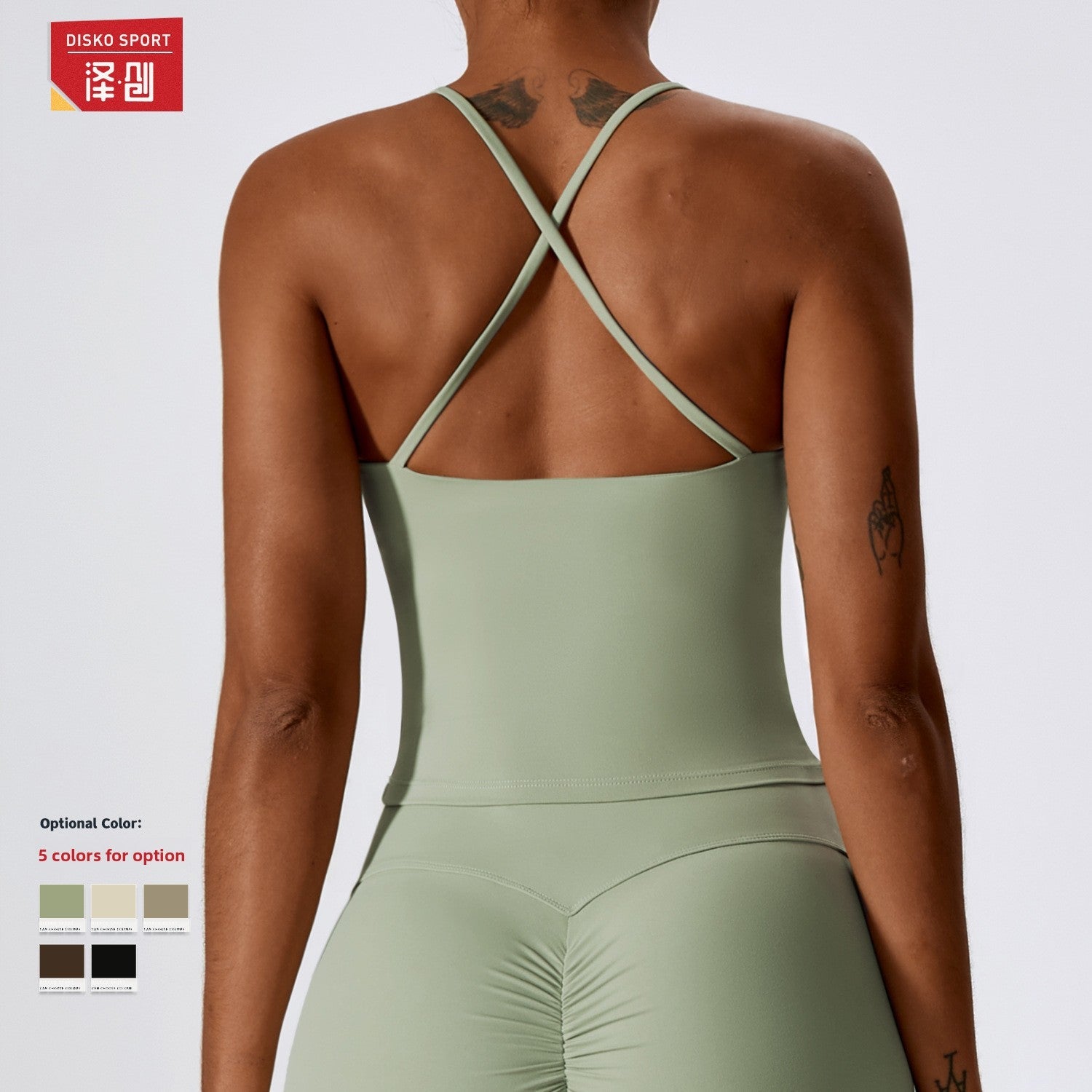 Womens Breathable Sports Yoga Vest Colouronova