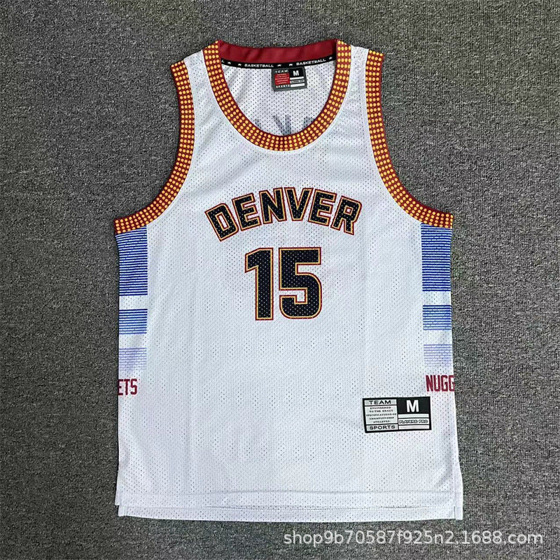 American Retro Mesh Jersey Iverson Maddie Kobe Curry Butler James Digital Print Basketball Vest Colouronova