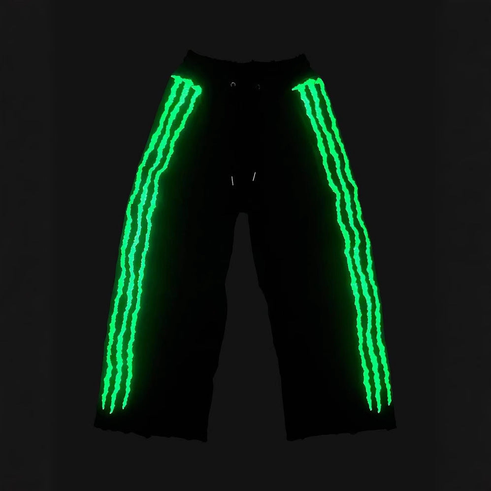 Hip-hop Streetwear Loose Pants with Paw Design Colouronova