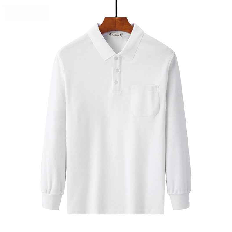 Pure cotton thick long-sleeved t-shirt