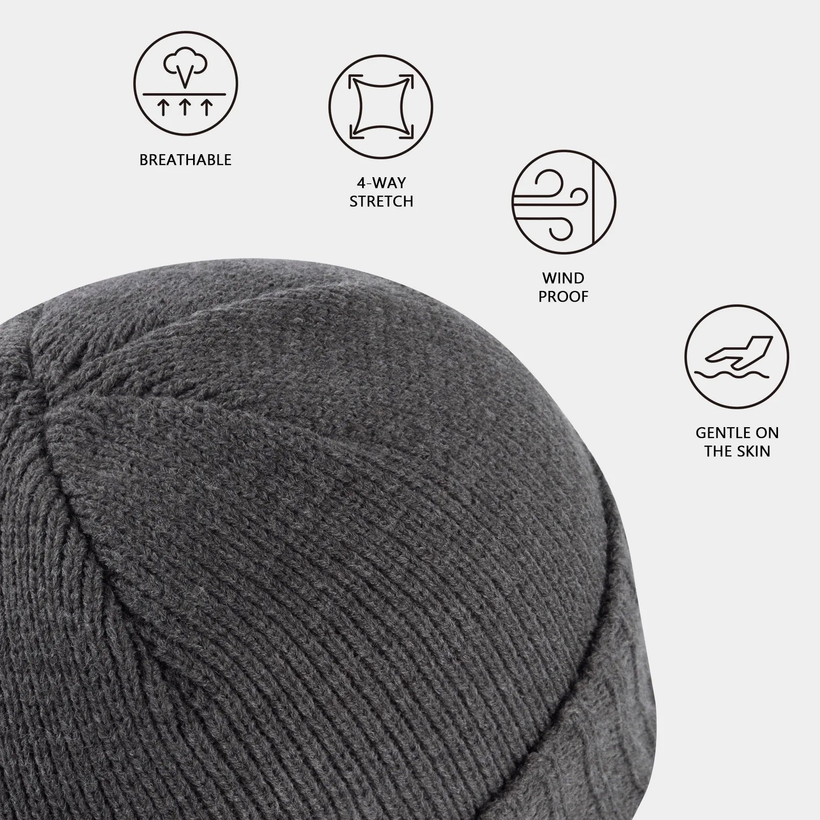 BASSDASH Winter Beanie Hats with Fleece Lining Thick Warm for Men Women Stretchy Fit Unisex Cuffed Knit Hat - Colouronova
