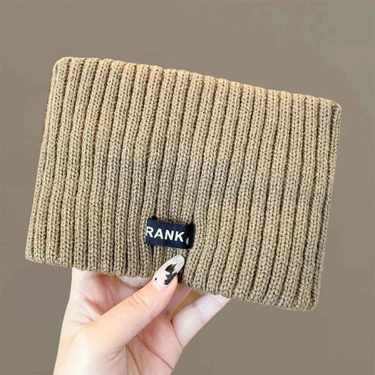 Autumn and Winter Knitted Headband Female Letter Wide Edge Wool Hat Headband Ponytail Hair Headdress Sports Headband