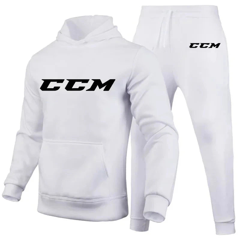 Men's Warmth-Enhanced Thick Sports Outfit Set - High-Quality Casual Long-Sleeved Sports Outfit - Jogging Pants - Men's Sports Ou Colouronova