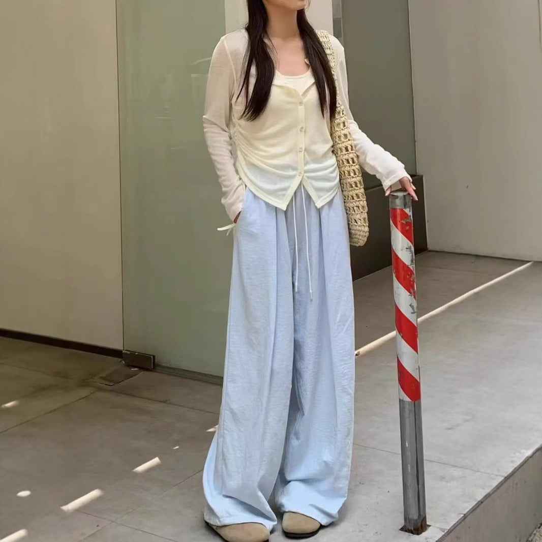 Women's Lazy Style Straight Leg Casual Pants