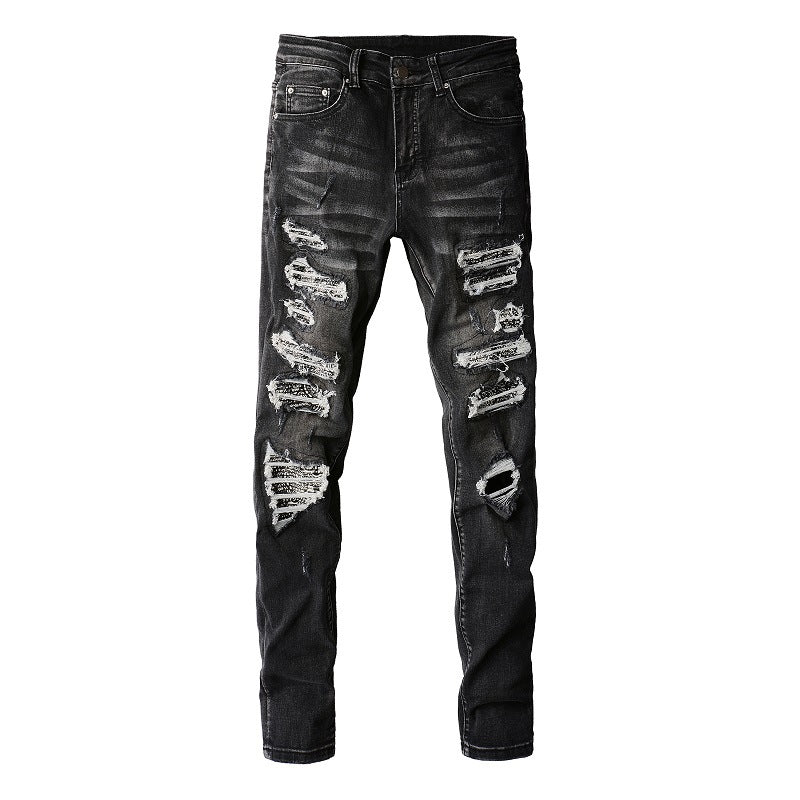 Slim-fit ripped jeans for men Colouronova