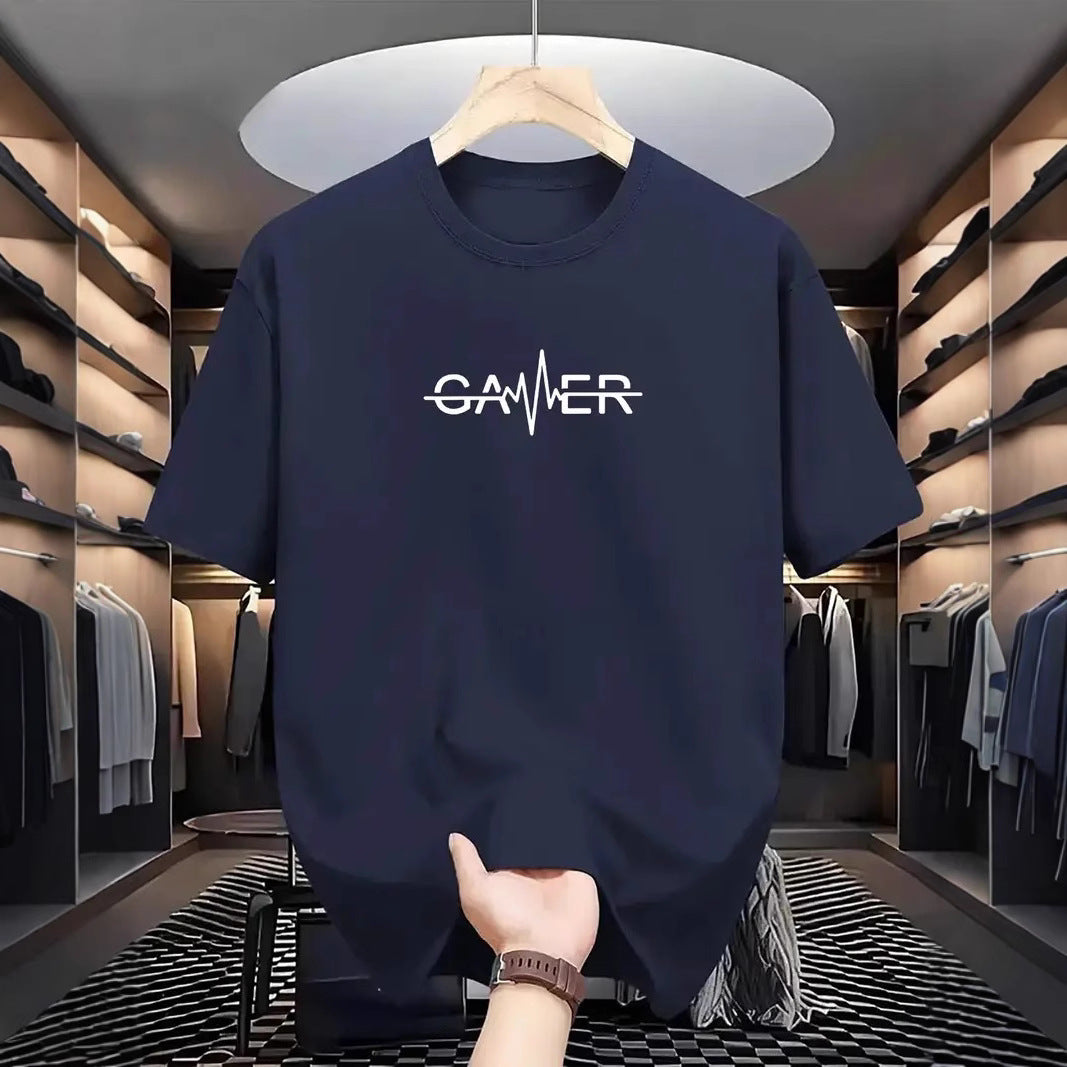 Men's Mesh Print Casual T-Shirt Colouronova