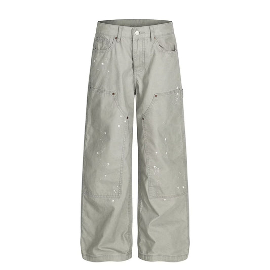 Retro Camouflage Denim Pants Colouronova